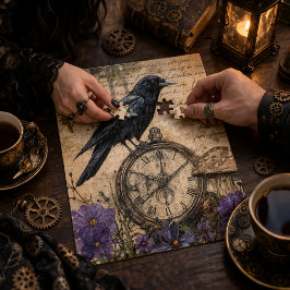 Vintage Gothic Raven Puzzle