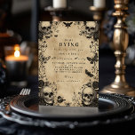 Vintage Gothic Skull Moth Halloween Feier Einladung<br><div class="desc">Treten Sie ein in die unheimliche Eleganz der Saison mit diesem Vintagen gotischen Halloween-Design. Mit detaillierten Skullen, Motten und dunklen Blumen auf einem altertümlichen Pergament-Hintergrund ist dieses schicke Stück ein Set für eine makabre Ansammlung. Ideal für alle, die gotische Romantik, Viktorianisch inspirierte Details und eine kühle, aber künstlerische Halloween-Ästhetik Lieben....</div>