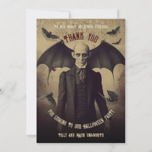Vintage Gothic Vampir Dracula Danke
