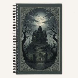 Vintage Gothic Victorian Haunted Manor Archival Notizbuch