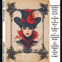 Vintage-Gothik Femme Fatale Bösewicht FH8R Decoupa