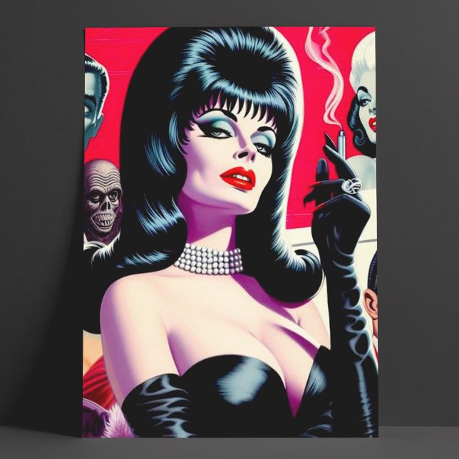 Vintage Gotische Frau Postkarte (Von Creator hochgeladen)