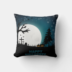Vintage-Gotische Halloween-Kürbisse Kissen