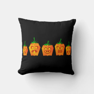 Vintage-Gotische Halloween-Kürbisse Kissen