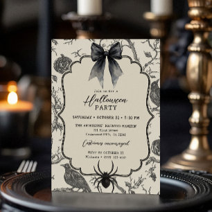 Vintage-Gotische Halloween-Party Einladung