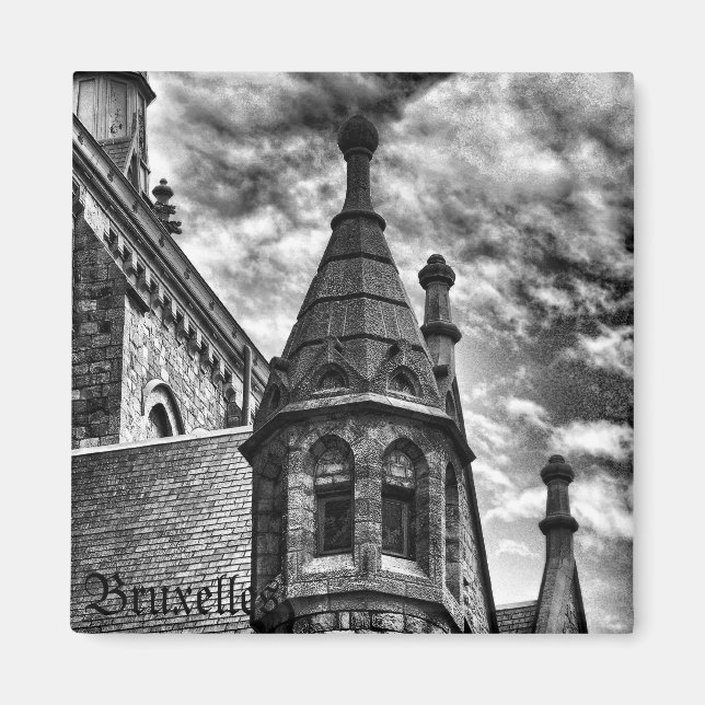 Vintage gotische Kirche Magnet (Vorne)