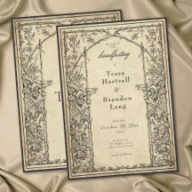 Vintage gotische mittelalterliche Reben Pergament