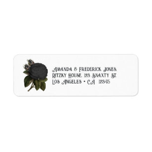 Vintage gotische Schwarze Rose