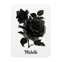 Vintage gotische schwarze Rose Personalisiert