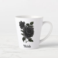 Vintage gotische schwarze Rose Personalisiert
