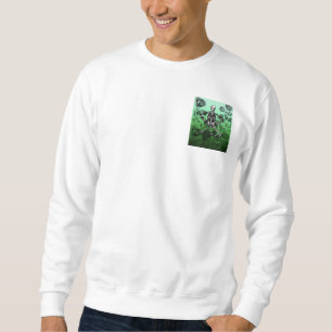 Vintage-Gotischer Botanischer Skelett - Dunkle Aka Sweatshirt