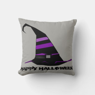 Vintage-Gotischer Halloween-Hexenhut Kissen
