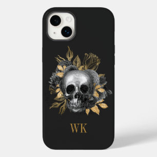 Vintage-Gotischer schwarzer und goldener floraler  Case-Mate iPhone 14 Plus Hülle