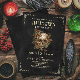 Vintage-Gotischer-Skulp-Elegante erwachsene Hallow Einladung
