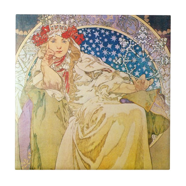 Vintage Göttin Fliese (Vorderseite)