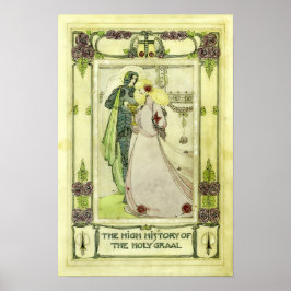 Vintage Graal Cover von Jessie M. King Poster