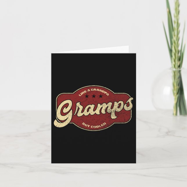 Vintage Gräben wie ein Opa, aber Cooler Karte (Vorderseite)
