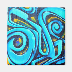 Vintage Graffiti Malerei Street Art Magnet