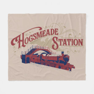 VINTAGE Grafik der HOGSMEADE-Station Fleecedecke