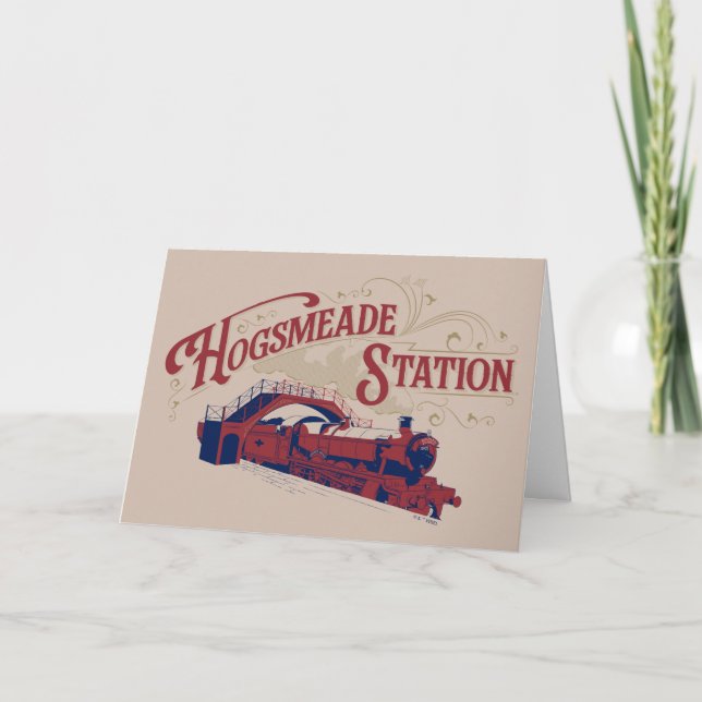 VINTAGE Grafik der HOGSMEADE-Station Karte (Vorderseite)