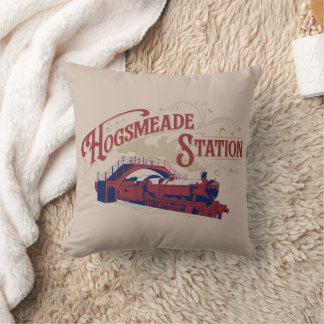 VINTAGE Grafik der HOGSMEADE-Station Kissen
