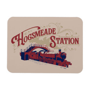 VINTAGE Grafik der HOGSMEADE-Station Magnet