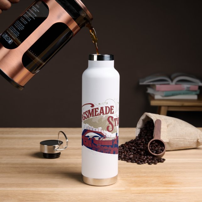 VINTAGE Grafik der HOGSMEADE-Station Trinkflasche (Kaffee)