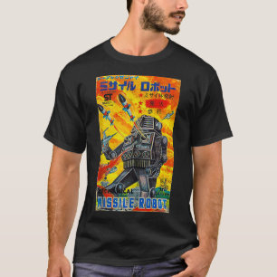 Vintage Grafik Raketenroboter Japan Retro Alt T T-Shirt