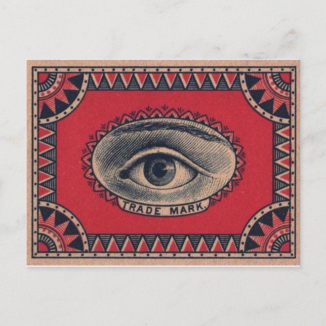 Vintage grafische Postkarte (Vorderseite)