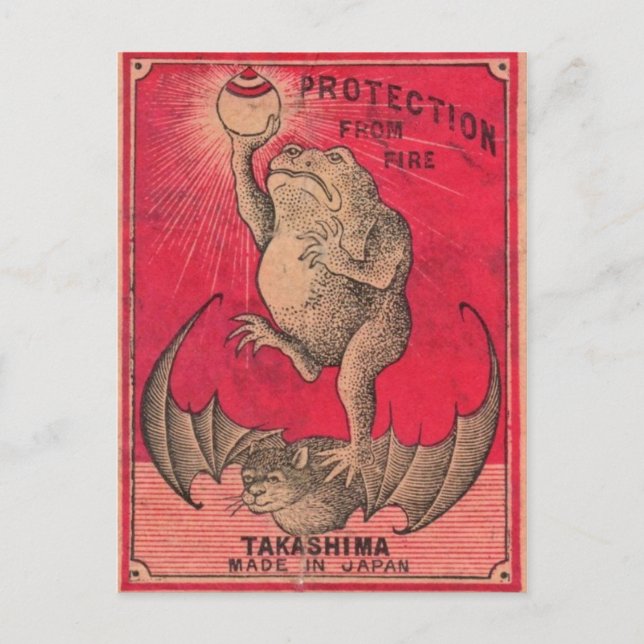 Vintage grafische Postkarte (Vorderseite)