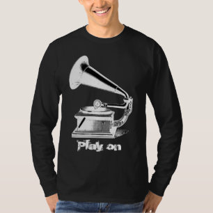 Vintage-Grammophon-T-Shirt T-Shirt