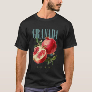 Vintage-Granatapfel süße Geschmack Bio-Frucht-Bot T-Shirt