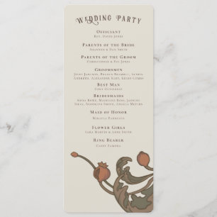 Vintage Granatfächer Programm