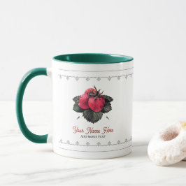 Vintage Grand Berries Erdbeeren Ihren Namen hinzuf Tasse