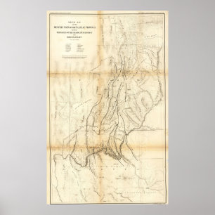 Vintage Grand Canon Karte 1883 Poster