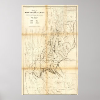 Vintage Grand Canon Karte 1883 Poster