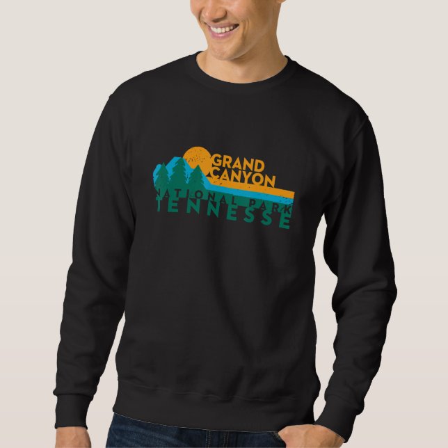 Vintage Grand Canyon National Park Mountain Sunset Sweatshirt (Vorderseite)