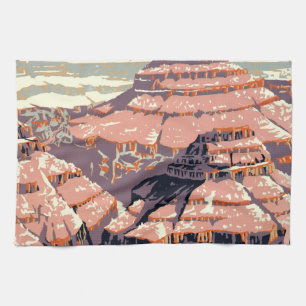 Vintage Grand Canyon National Park WPA Poster Art Geschirrtuch
