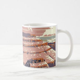 Vintage Grand Canyon National Park WPA Poster Art Kaffeetasse