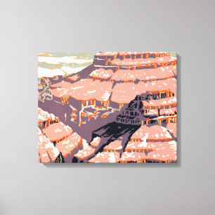 Vintage Grand Canyon National Park WPA Poster Art Leinwanddruck