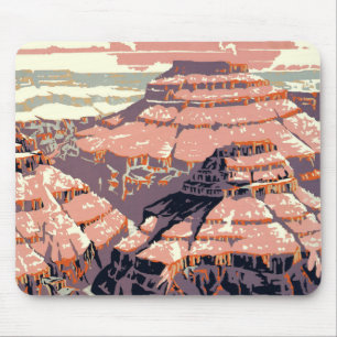 Vintage Grand Canyon National Park WPA Poster Art Mousepad