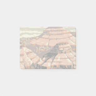 Vintage Grand Canyon National Park WPA Poster Art Post-it Klebezettel