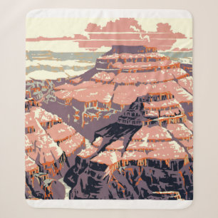 Vintage Grand Canyon National Park WPA Poster Art Sherpadecke