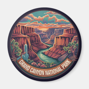 Vintage Grand Canyon Nationalpark Arizona Magnet