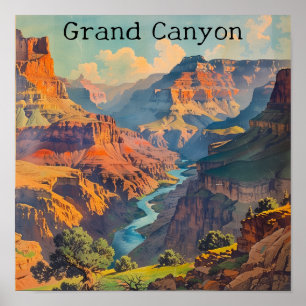 Vintage Grand Canyon Reiseplakat Poster