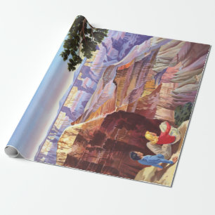 Vintage Grand Canyon und Bryce Canyon Nationalpark Geschenkpapier