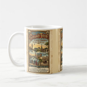 Vintage Grand Tour durch Europa viktorianische Rei Kaffeetasse