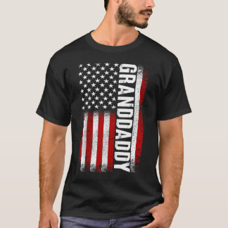 Vintage Granddaddy Patriotic American USA Flag T-Shirt
