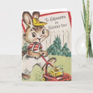Vintage Grandpa-Vatertagskarte Karte