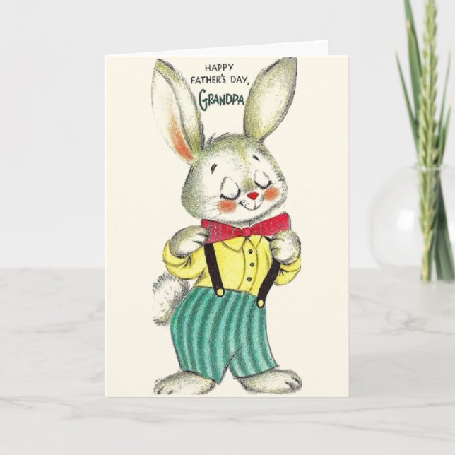 Vintage Grandpa-Vatertagskarte Karte (Vorderseite)